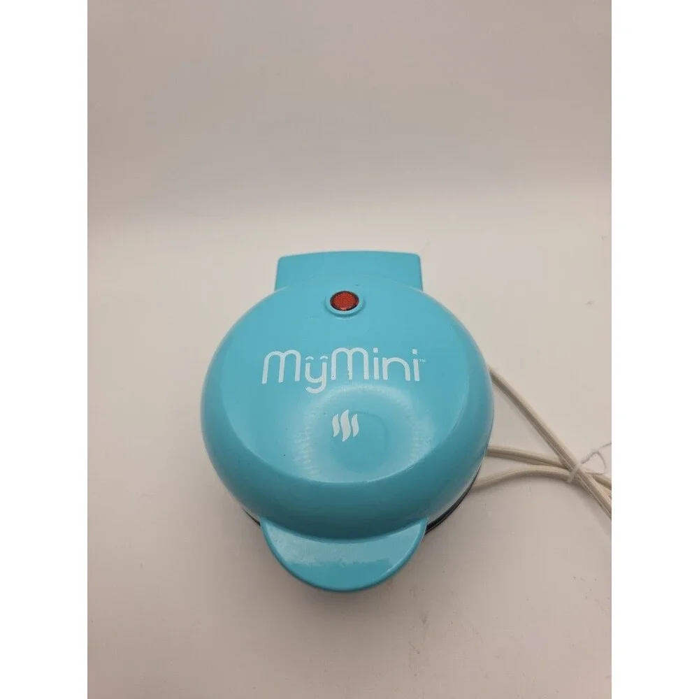 New Nostalgia MWF5TL MyMini Waffle Maker - Teal - Dorm Apartment RV Camping